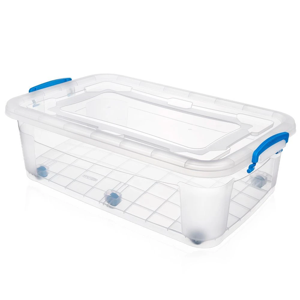 Контейнер для хранения 30л 640*415*195мм пластик на колесах STORAGE BOX (6)