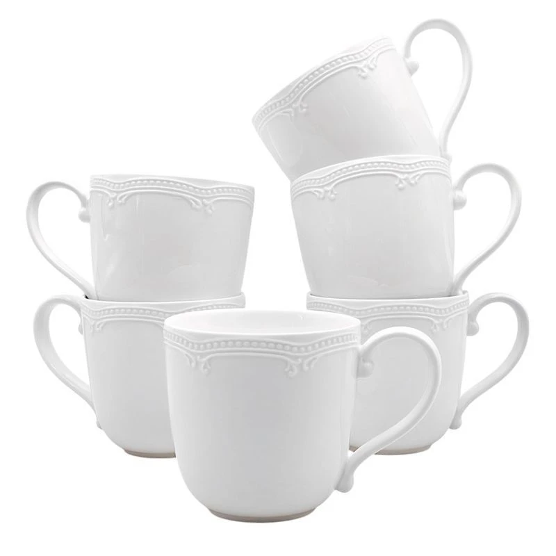 Кружка 350мл фарфор White Ornaments (6)