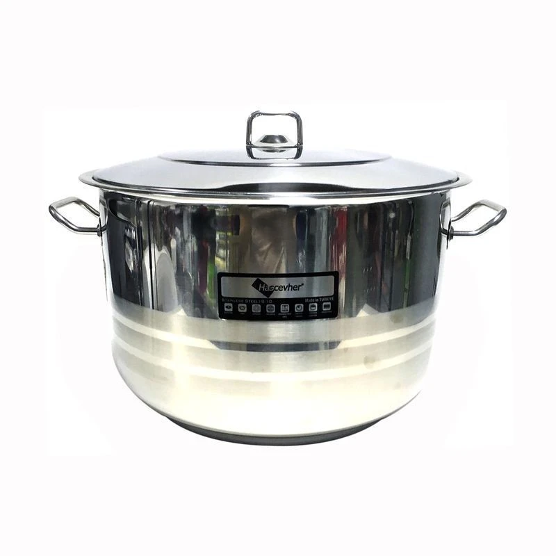 Кастрюля 28л 38*25см нерж.сталь Hascevher Gastro 3TTCLK2838003 1109.014 (1)