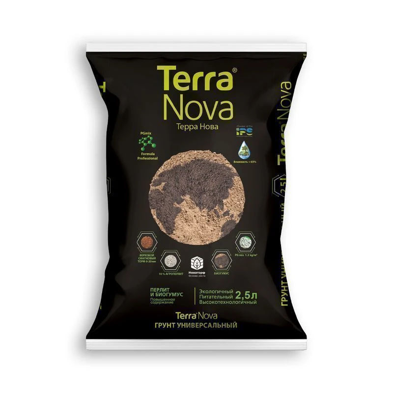 Грунт универсальный 2,5л Новая Земля Terra Nova (10)