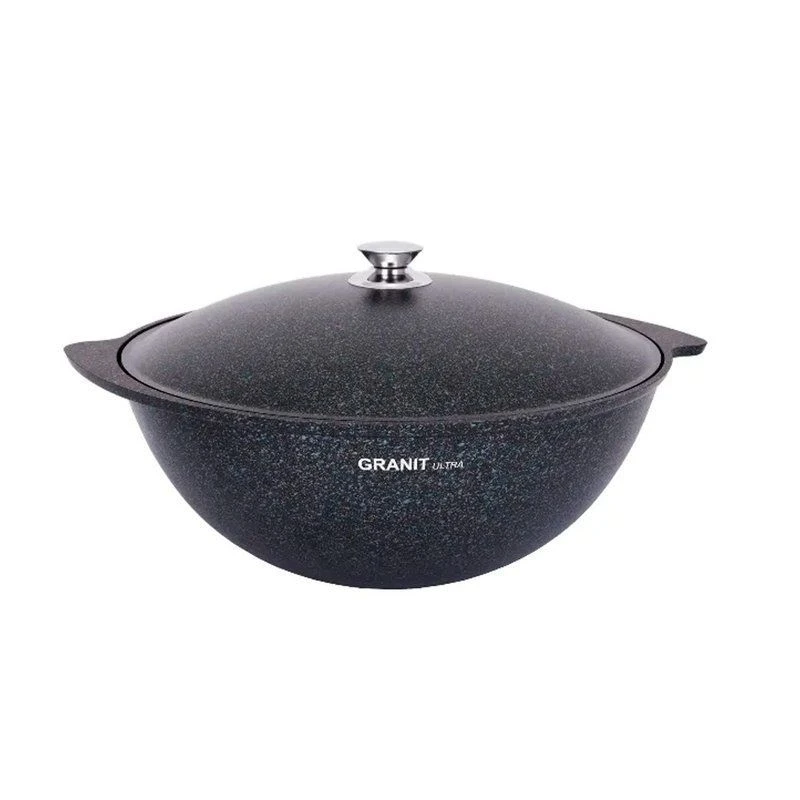 Казан для плова 6л алюминий АП GRANIT ULTRA Blue (2)