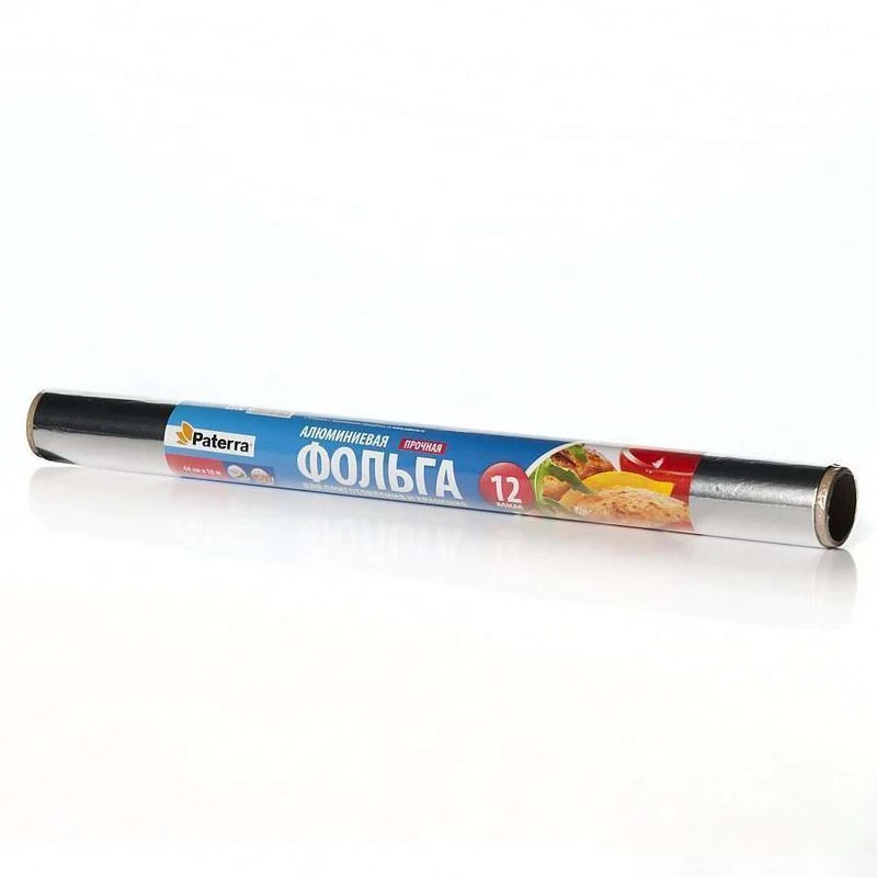 Фольга пищевая прочная 44см*10м в пленке PATERRA (32)