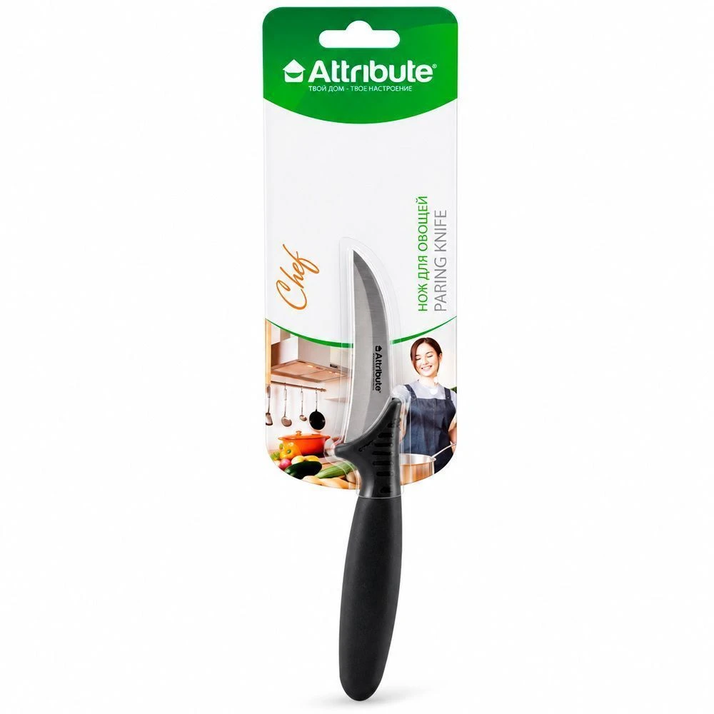 Нож для овощей 8см нерж.сталь CHEF / ШЕФ (72/6) АКС003