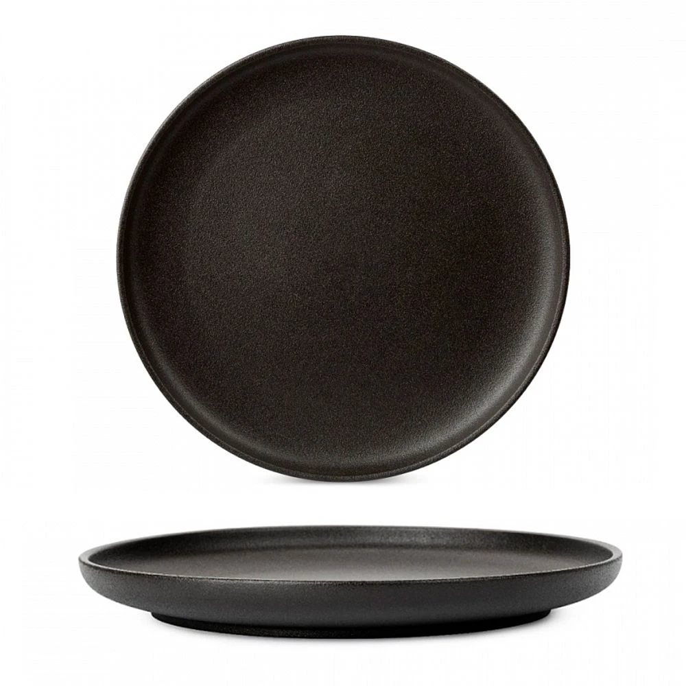 Тарелка мелкая 26см фарфор ROCK BLACK обеденная DM8020 (6)