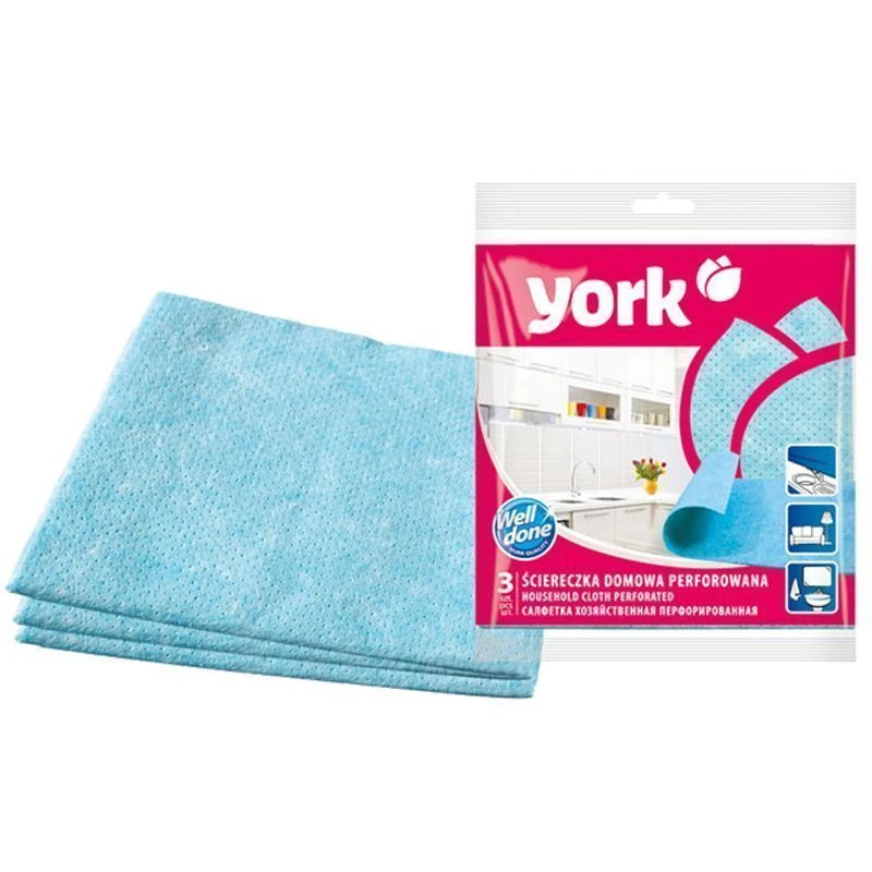 Салфетка перфорированная YORK 3шт 2003-Г0075 (100)