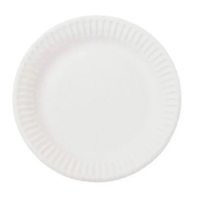 Тарелка бумажная 230мм белая с биоламинацией Snack Plate (500)