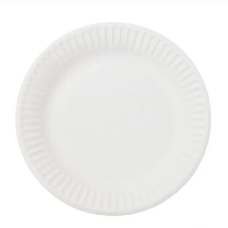Тарелка бумажная 230мм белая мелованная Snack Plate (500)