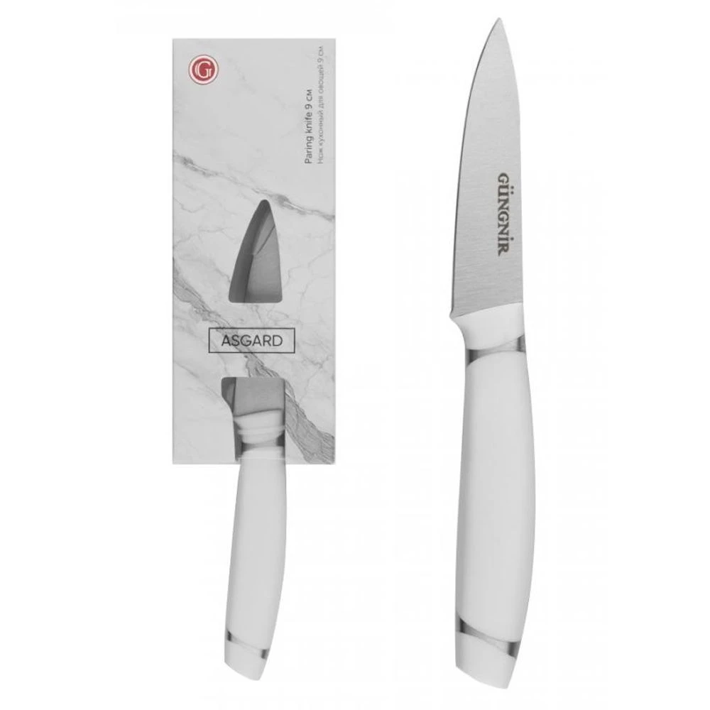 Нож для овощей 9см нерж.сталь с пласт.ручной ASGARD GR-KN-401(48)