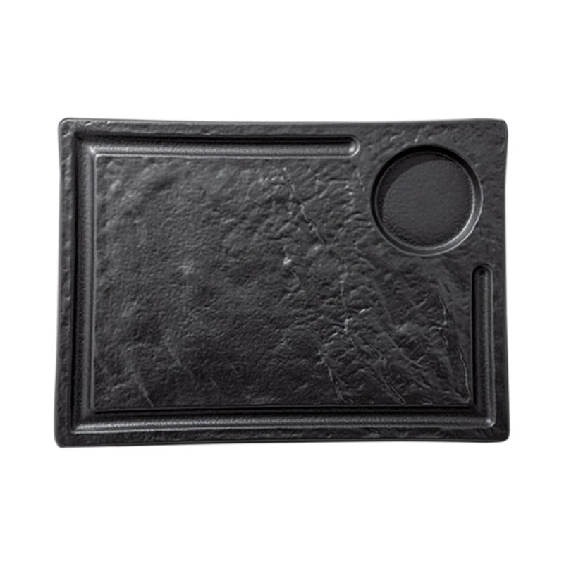 Блюдо 32,5*23см фарфор Slatestone черный прямоугольное WL-661148/A (2/12)