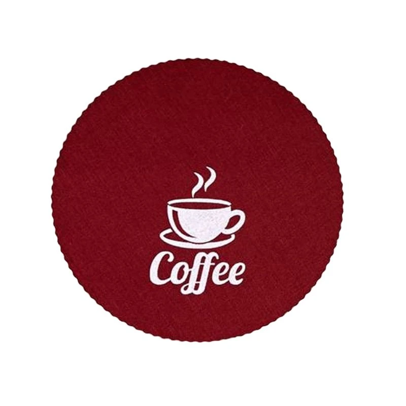 Салфетка сервировочная 32см ПВХ COFFEE бордо JC-15505 (300)
