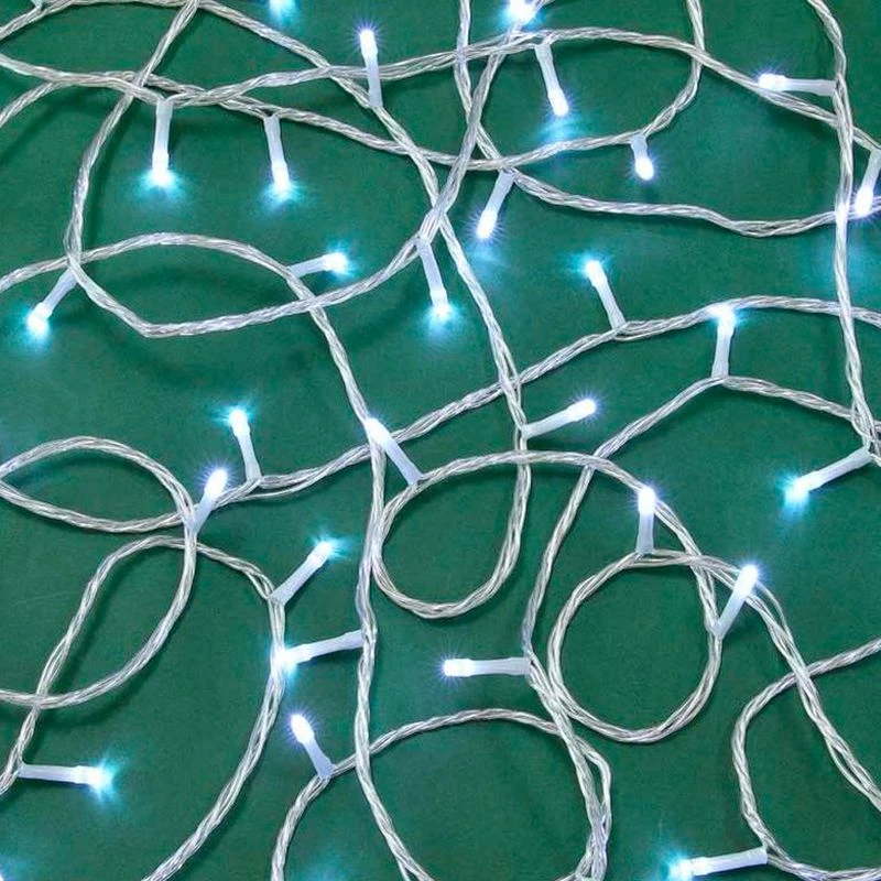 Гирлянда эл. вьюн улич, 20м, 160LED, белый, 8 реж, ПВХ проз, коннект, IP54, 220В (24В)