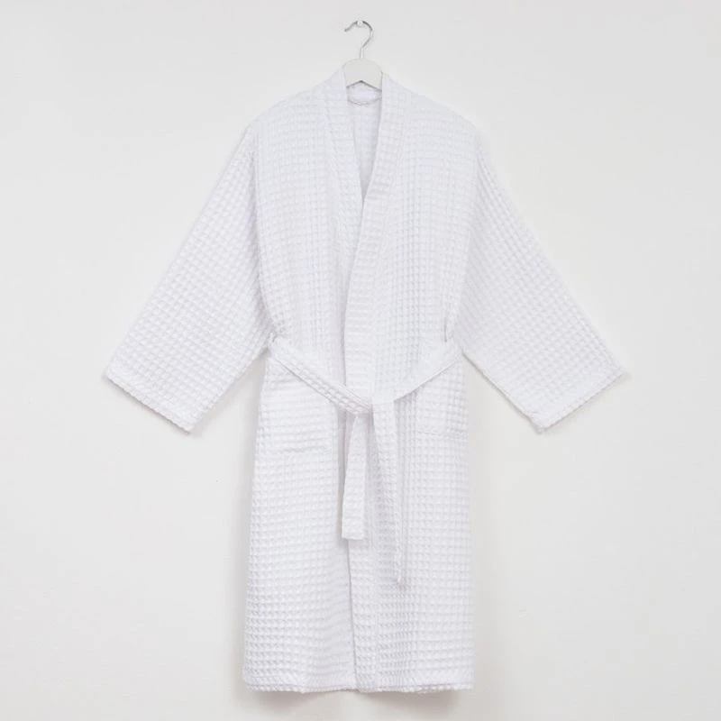 Халат женский удлиненный вафельный Boho р-р 42-44 белый 100%хлопок, 290г/м2 6243503