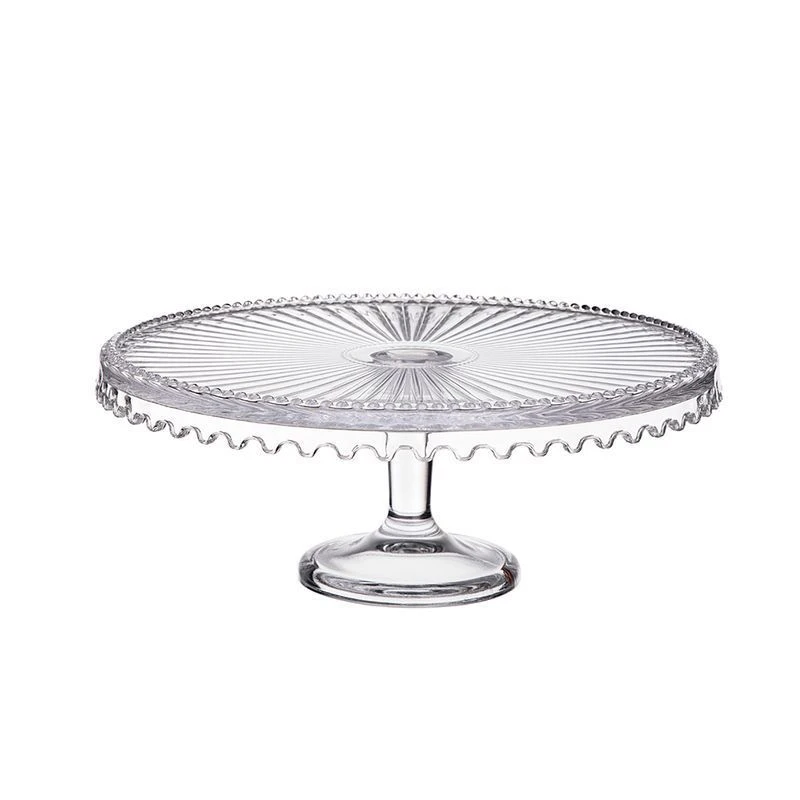 Блюдо на ножке 28*12см стекло Alegre Glass (4)