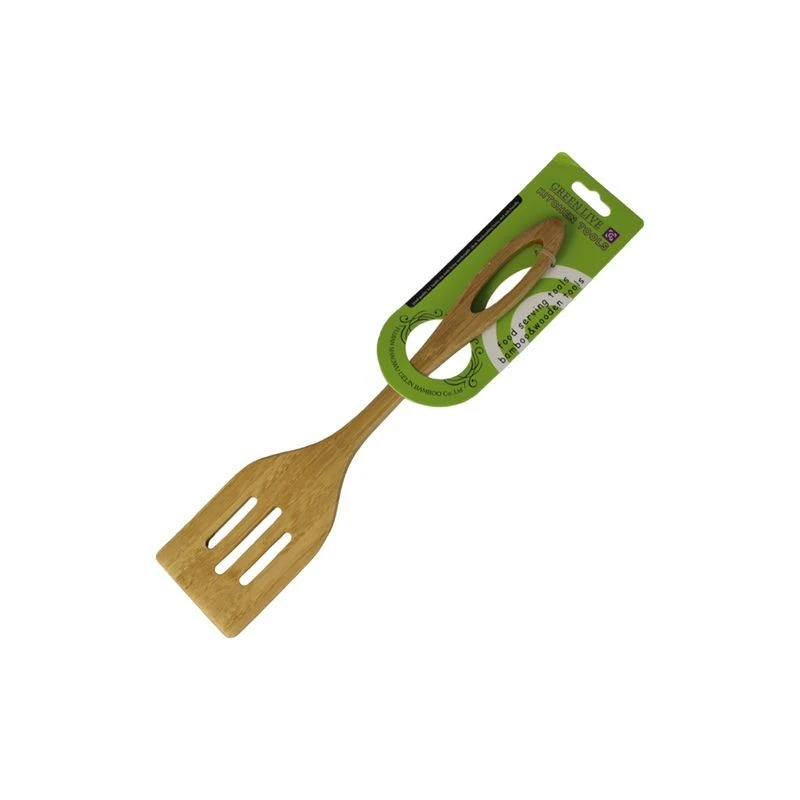 Лопатка кулинарная 30*6,5см бамбук с прорезями JC-15418 (300)