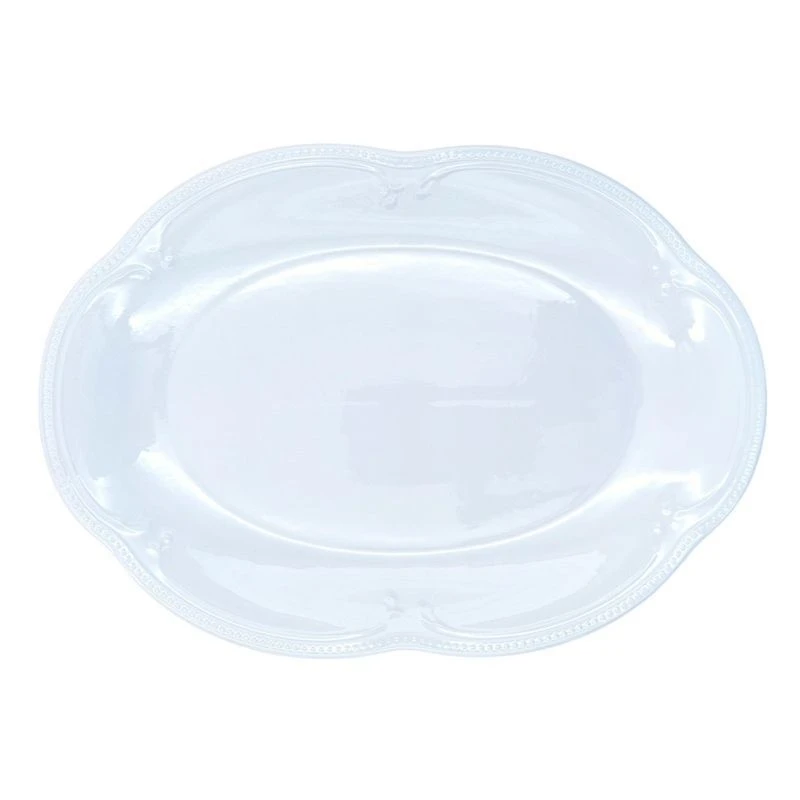 Блюдо 36*25см фарфор White Ornaments овальное (3)