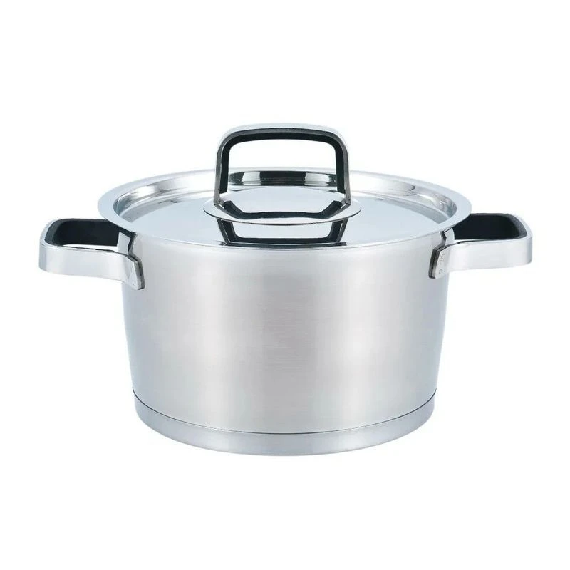Кастрюля 3л нерж.сталь мет.крышка 22см индукция Premium ALLURE WR-1273 (12)