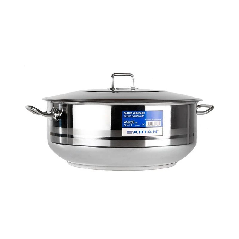 Кастрюля 29л 45*20см нерж.сталь Arian Gastro 4TTCLK3245002низ (1)