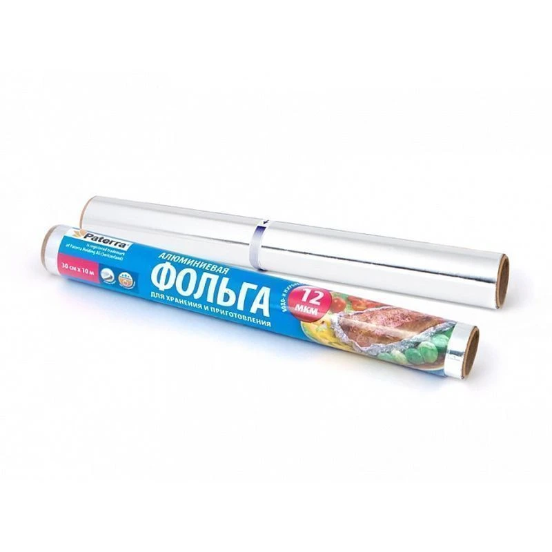 Фольга пищевая прочная 29см*10м в пленке PATERRA (63)