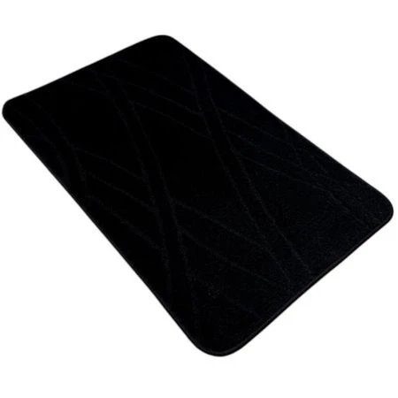 Коврик в ванную 50*80см полипропилен MAXIMUS 10604 BLACK черный 2513