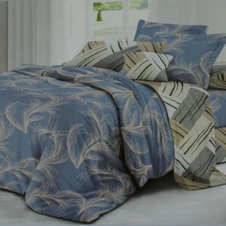 КПБ 1,5сп поплин 100% хлопок (пр.150*220, под.150*215, нав.70*70*1)