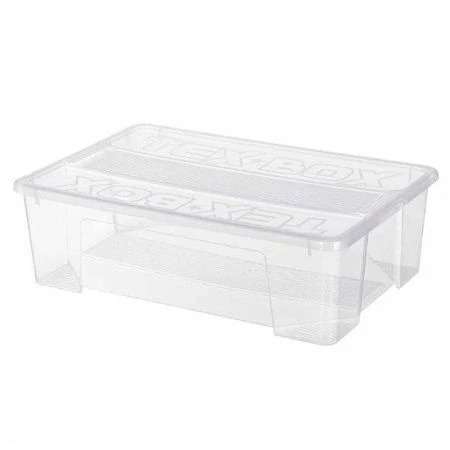 Контейнер для хранения 28л 57*38*17см пластик TEX-BOX прозрачный (6)