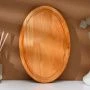 Доска разделочная 28*18*1,8см береза пропитана минеральным маслом овальная (50)