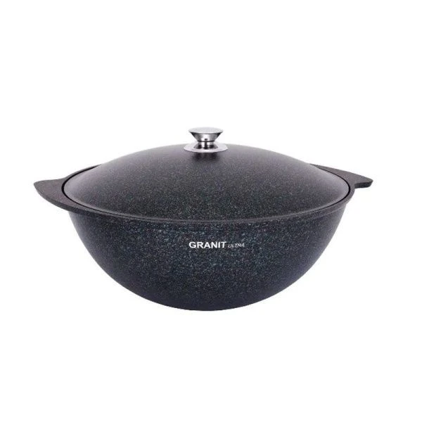 Казан для плова 6л алюминий АП GRANIT ULTRA Blue (2)