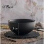 Салатник 500мл 15см фарфор ROCK BLACK DM8023 (24/6)