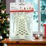 Игрушки новогодние на елку КОЛОКОЛЬЧИК набор 3шт 13*9см пластик белый OSHR22-021/JC-16558 (800)