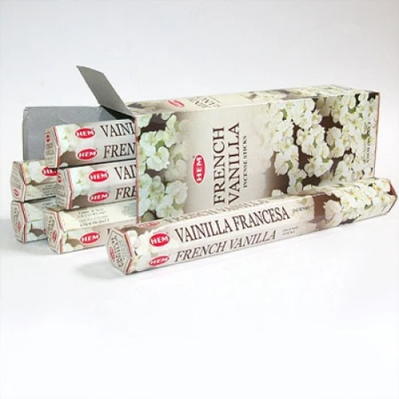 Благовония шестигранник 20 палочек HEM French Vanilla Французская ваниль 186FV (6)
