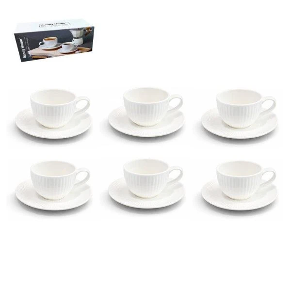 Кофейный набор 12пр фарфор Forma White на 6 персон 110мл 228г подар.уп BW22-10/JC-182