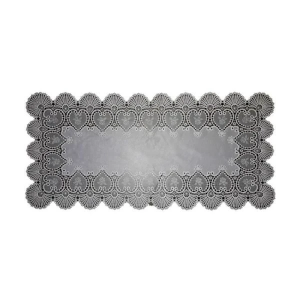 Салфетка сервировочная 16*33 (40*83см) ПВХ белая S-103 (6/240)