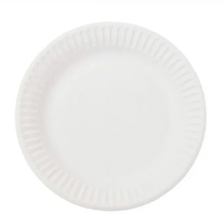 Тарелка бумажная 180мм белая мелованная Snack Plate (1000)