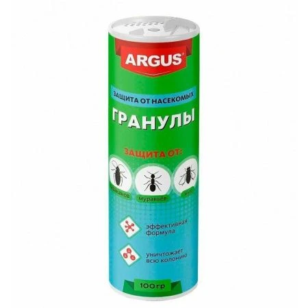 Гранулы от МУРАВЬЕВ и МУХ 100г туба ARGUS AR-6122 (24)