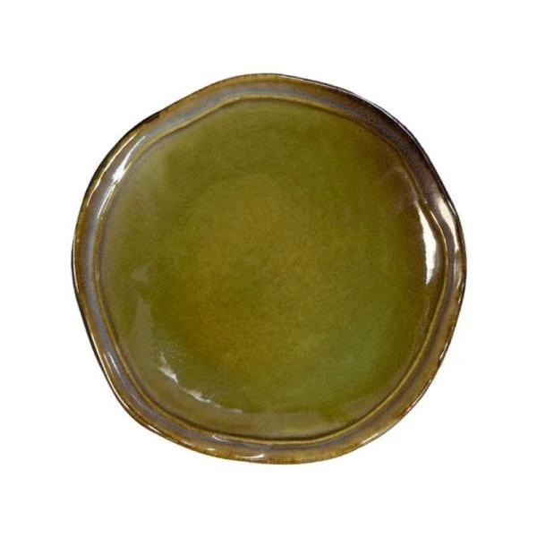 Тарелка мелкая 15см фарфор VERDE сине-зеленый десертная [HL496930] (6)