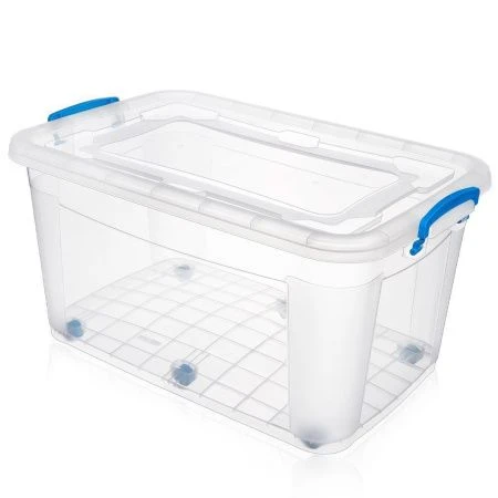 Контейнер для хранения 50л 640*415*315мм пластик STORAGE BOX на колесах (6)
