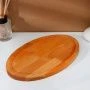 Доска разделочная 28*18*1,8см береза пропитана минеральным маслом овальная (50)