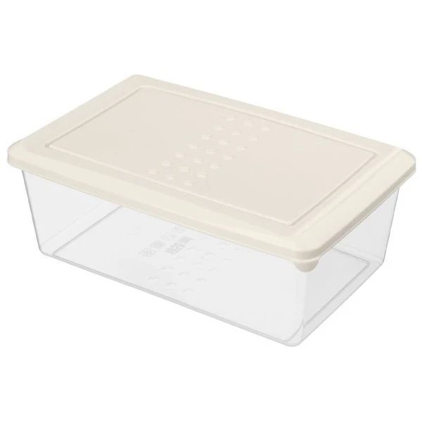Контейнер пищевой 1,05л пластик АСТИ светло-бежевый прямоугольный (24) 221100225/01
