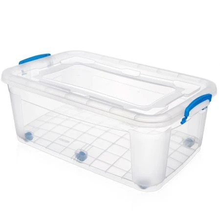 Контейнер для хранения 40л 640*415*250мм пластик STORAGE BOX на колесах (6)