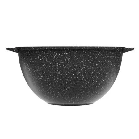 Казан для плова 10л алюминий АП ГРАНИТ BLACK стекл.крышка 34см (3)