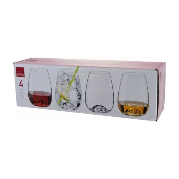 Стаканы набор 4шт 460мл стекло RONA DRINK MASTER (12)