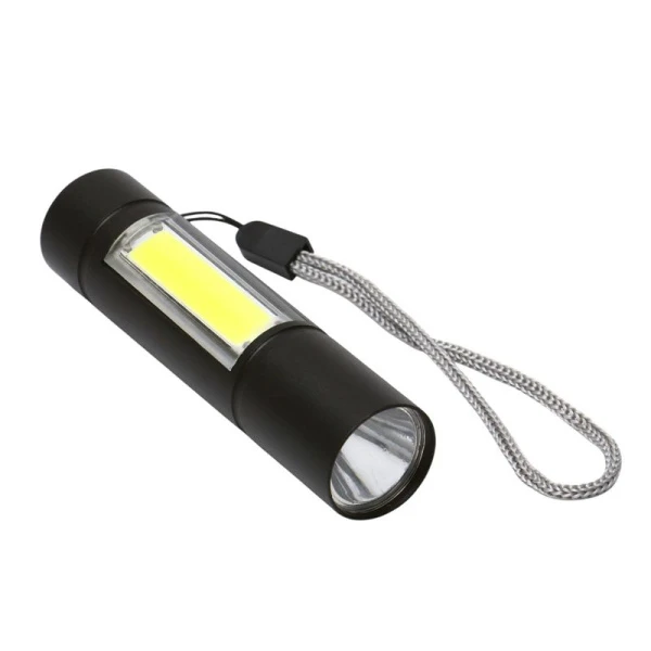 Фонарь ручной аккумуляторный 3 Вт, 600 мАч, XPE, 3 режима, 8,5*2*2см, USB