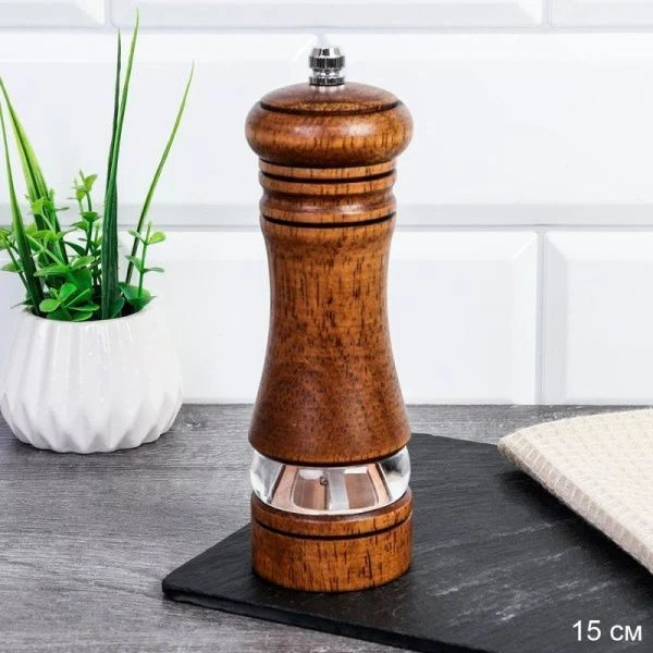 Мельница для специй 15см дерево акация MAS-15 (60)