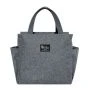 Термосумка 8,7л 25*14*25см текстиль серая DFB104grey (100)