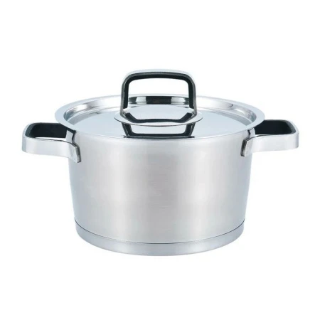 Кастрюля 3л нерж.сталь мет.крышка 22см индукция Premium ALLURE WR-1273 (12)