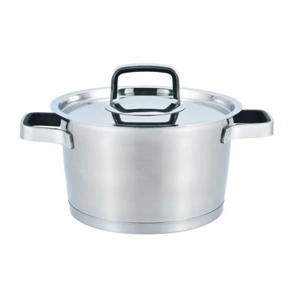Кастрюля 3л нерж.сталь мет.крышка 22см индукция Premium ALLURE WR-1273 (12)