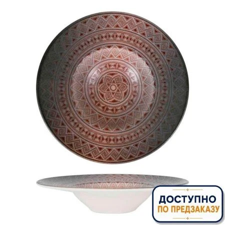 Тарелка глубокая 400мл 28см фарфор ДАМАСК S-MT-DMSBNC28CK (6)