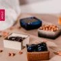 Менажница 4 секции 120мл керамика Breeze на дер.подставке 19*19*1,5см BRZ-06 (12)