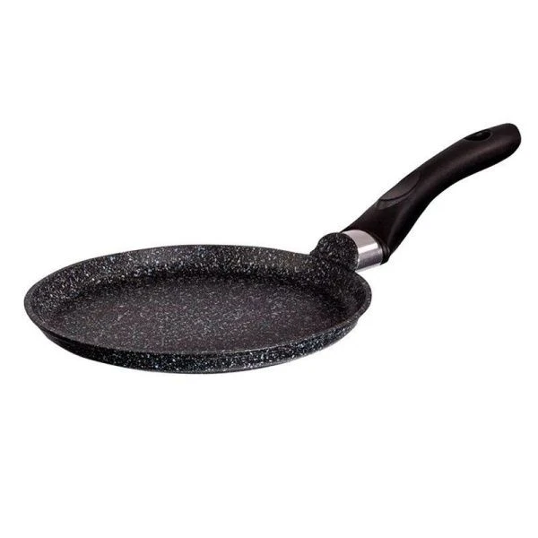 Сковорода блинная 24см алюминий АП GRANIT BLACK с ручкой (10)