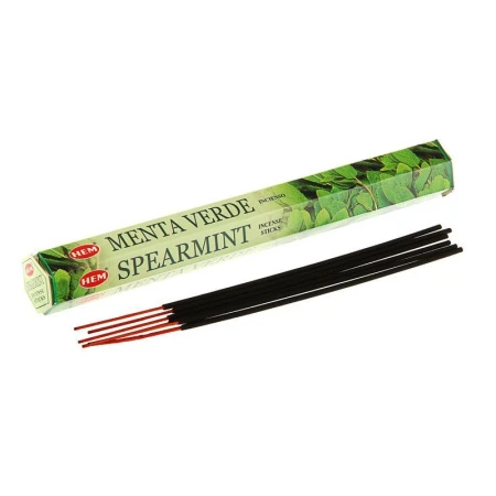 Благовония шестигранник 20 палочек HEM Spearmint Мята 186SP (6)